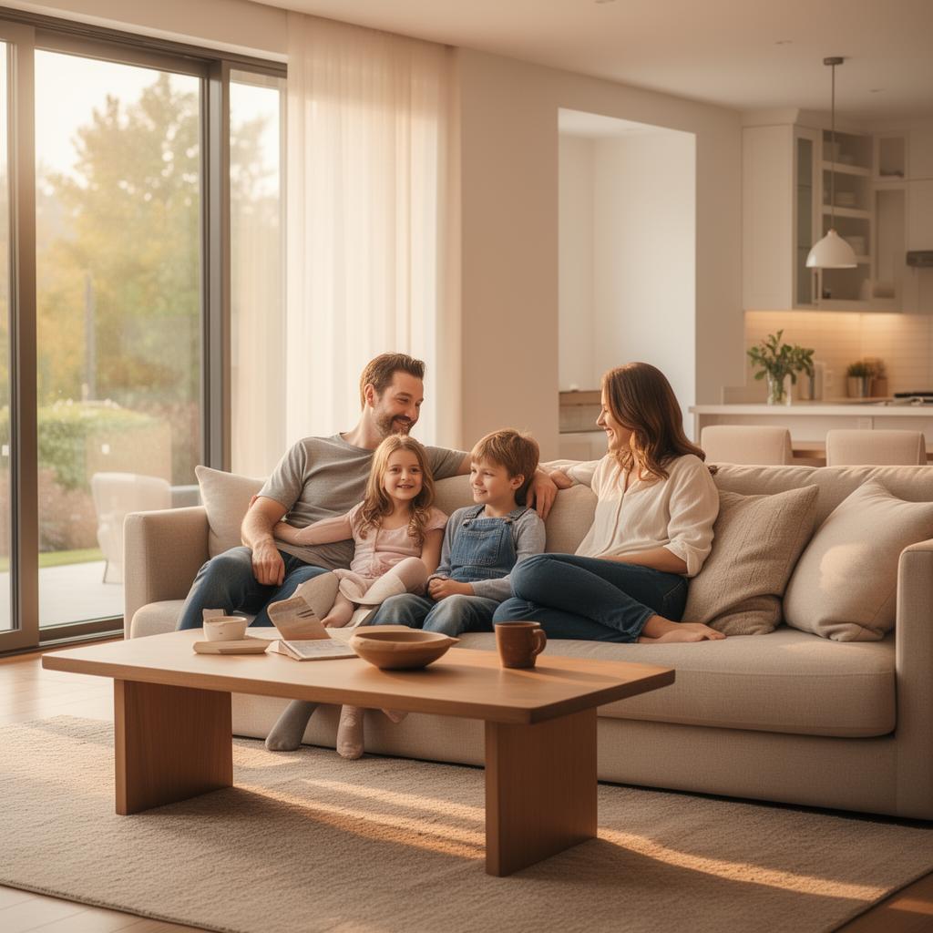 A family enjoying a peaceful, protected home
